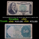 US Fractional Currency 50¢ Fourth Issue March 3, 1863 Fr-1379 Grades vf+