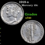 1918-s Mercury Dime 10c Grades xf