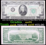 1950 $20 Green Seal Federal Reserve Note (New York, NY) Grades Choice AU
