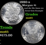 1880-s Morgan Dollar $1 Grades GEM Unc