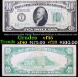 1928A $10 Green Seal Federal Reserve Note (Chicago, IL) Redeemable In Gold Grades vf++