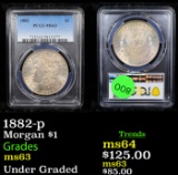 PCGS 1882-p Morgan Dollar $1 Graded ms63 By PCGS
