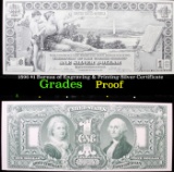 Proof 1896 $1 Bureau of Engraving & Printing Silver Certificate Grades Proof