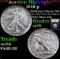 ***Auction Highlight*** 1918-p Walking Liberty Half Dollar 50c Graded Choice AU/BU Slider BY USCG (f