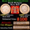 Mixed small cents 1c orig shotgun roll, 1917-s Wheat Cent, 1893 Indian Cent other end, McDonalds Wra