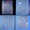 Near complete Lincoln Cent Book 1941-1975 86 coins