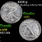 1939-p Walking Liberty Half Dollar 50c Grades Choice AU