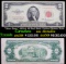 *Star Note* 1953A $2 Red Seal United States Note Grades AU Details