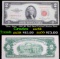 *Star Note* 1953 $2 Red Seal United States Note Grades Choice AU/BU Slider