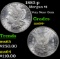 1883-p Morgan Dollar $1 Grades Choice+ Unc