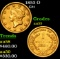 1853 O Gold Dollar $1 Grades Choice AU