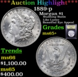 ***Auction Highlight*** 1889-p Morgan Dollar $1 Graded GEM+ Unc By USCG (fc)