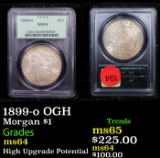 PCGS 1899-o OGH Morgan Dollar $1 Graded ms64 By PCGS