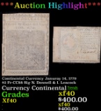 ***Auction Highlight*** Continental Currency Januray 14, 1779 $2 Fr-CC88 Sig N. Donnell & I. Leacock