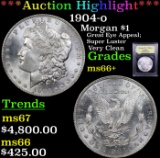 ***Auction Highlight*** 1904-o Morgan Dollar $1 Graded GEM++ Unc BY USCG (fc)