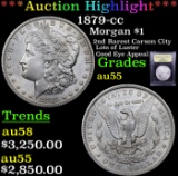 ***Auction Highlight*** 1879-cc Morgan Dollar $1 Graded Choice AU By USCG (fc)