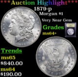 ***Auction Highlight*** 1879-p Morgan Dollar $1 Graded Choice+ Unc By USCG (fc)