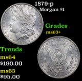 1879-p Morgan Dollar $1 Grades Select+ Unc