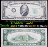 1950 $10 Green Seal Federal Reserve Note (Kansas City, MI) Grades Choice AU/BU Slider