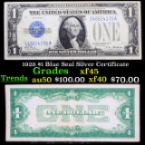 1928 $1 Blue Seal Silver Certificate Grades xf+