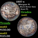 1897-s Morgan Dollar $1 Grades Select Unc