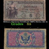 Military Payment Certificate (MPC) Series 481 5c Grades f+