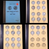 ***Auction Highlight*** Complete Walking Liberty Half Dollar Book 1937-1947 29 coins (fc)