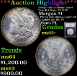 ***Auction Highlight*** 1878-p 7/8tf Colorfully Toned Vam 42A Super CD I4 R6 Morgan Dollar $1 Graded