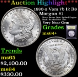***Auction Highlight*** 1890-o Vam 7b I2 R6 Morgan Dollar $1 Graded Choice+ Unc By USCG (fc)