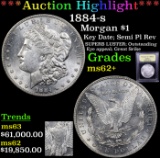 ***Auction Highlight*** 1884-s Morgan Dollar $1 Graded Select Unc BY USCG (fc)