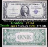 *Star Note * 1935E $1 Blue Seal Silver Certificate Grades Choice CU