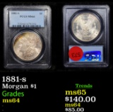 PCGS 1881-s Morgan Dollar $1 Graded ms64 By PCGS