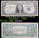 1957B $1 Blue Seal Silver Certificate Grades vf++