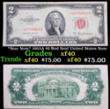 *Star Note* 1953A $2 Red Seal United States Note Grades xf