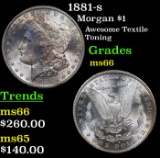 1881-s Morgan Dollar $1 Grades GEM+ Unc