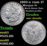 1892-o vam 17 Morgan Dollar $1 Grades Unc Details