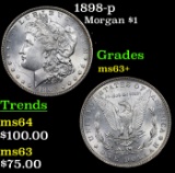 1898-p Morgan Dollar $1 Grades Select+ Unc