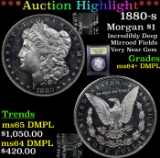 ***Auction Highlight*** 1880-s Morgan Dollar $1 Graded Choice Unc+ DMPL By USCG (fc)