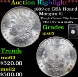 ***Auction Highlight*** 1882-cc GSA Horad Morgan Dollar $1 Grades Select Unc (fc)