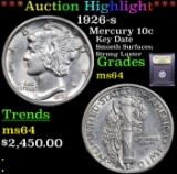 ***Auction Highlight*** 1926-s Mercury Dime 10c Graded Choice Unc By USCG (fc)