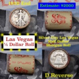 ***Auction Highlight*** Old Casino 50c Roll $10 Halves Silver City Hotel Vegas 1920 Walker & 'D' Fra