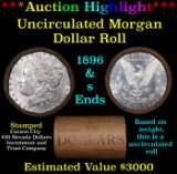 ***Auction Highlight*** 1896 & S Uncirculated Morgan Dollar Shotgun Roll (fc)