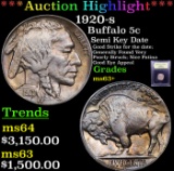 ***Auction Highlight*** 1920-s Buffalo Nickel 5c Graded Select+ Unc By USCG (fc)