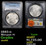 ***Auction Highlight*** PCGS 1885-o Morgan Dollar $1 Graded ms66 By PCGS (fc)