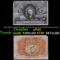 1863 US Fractional Currency 5c Second Issue fr-1232 Washington In Oval Grades xf+