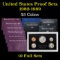 Group of 10 United States Proof Sets 1980-1989 53 coins