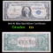 1957 $1 Blue Seal Silver Certificate Grades f+