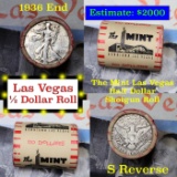 ***Auction Highlight*** Old Casino 50c Roll $10 Halves The Mint Hotel Vegas 1936 Walker & 'S' Barber