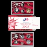 2005 United States Silver Proof Set - 11 pc set, about 1 1/2 ounces of pure silver