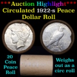 ***Auction Highlight*** Full solid date 1922-s Peace silver dollar roll (fc)